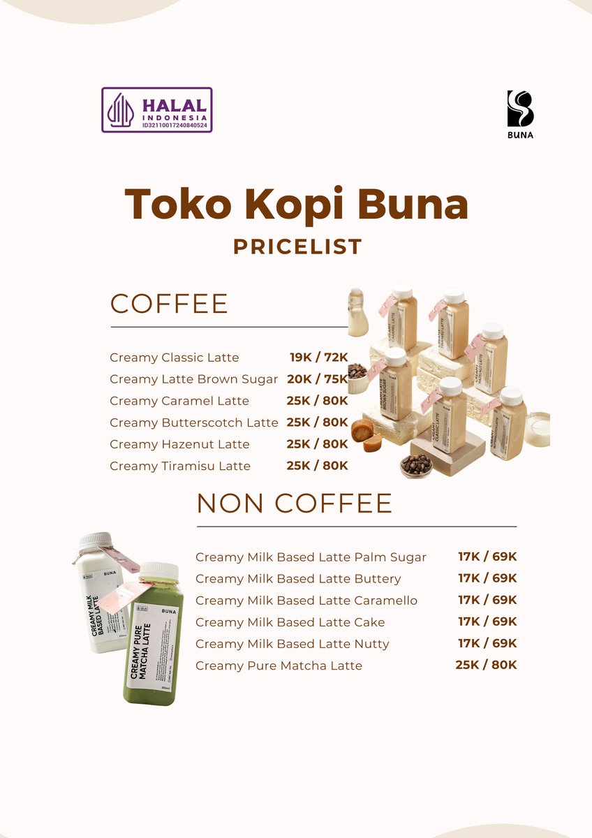 Naikin mood kamu dengan nyeruput kopi by Toko Kopi Buna yuk! 🤗

DM for order chingu 😉

#coffeelatte #fypシ #umkm
