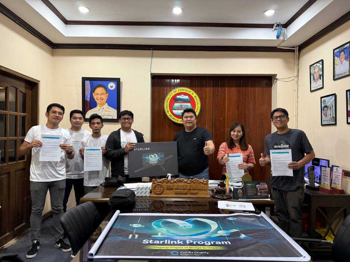 CoinExCharity's tweet photo. 🚀Exciting news ! We have reached a milestone by deploying the first Starlink unit in the Philippines!
💻 #StarlinkProgram , the flagship project of our "#BridgeToHope" initiative. It's a gateway to education, economic growth, and a world of opportunities. #CoinExCharity https://t.co/wxLXDPGPYL