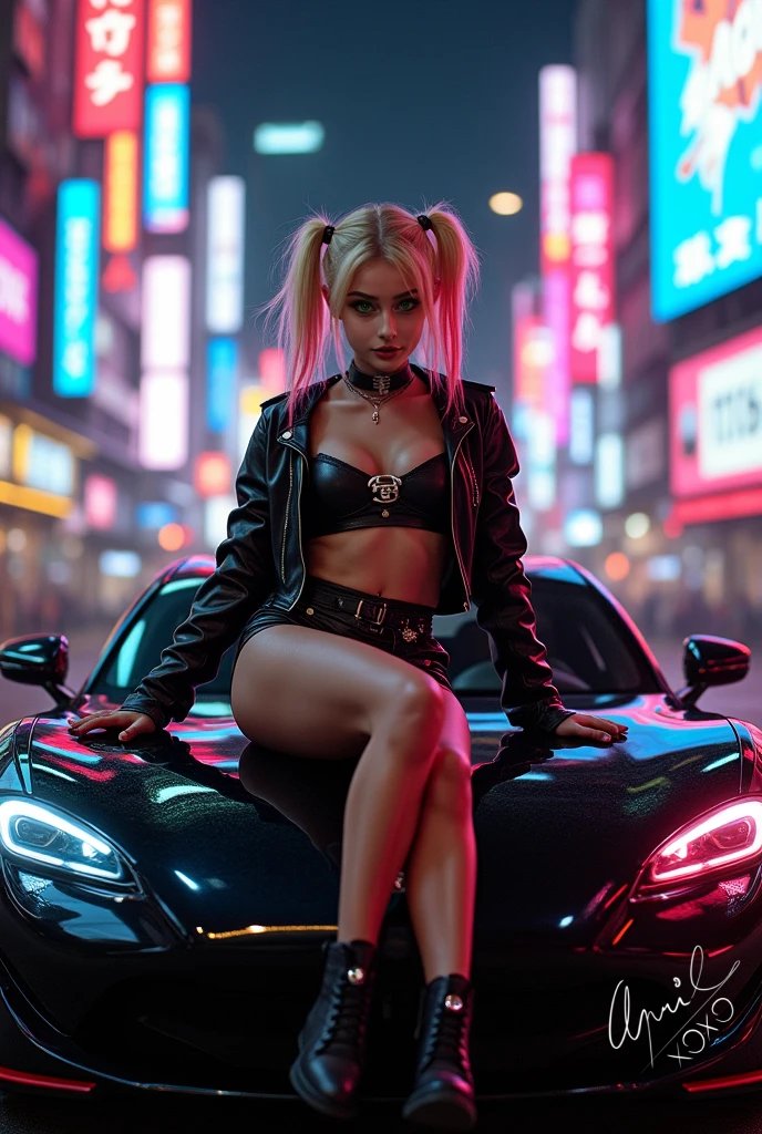 DeniedBySystem's tweet photo. Fast cars, neon nights, and a little bit of chaos. 🚗💨 #NeonQueen #TokyoVibes #AprilXOXO https://t.co/zcW6D6GBHN