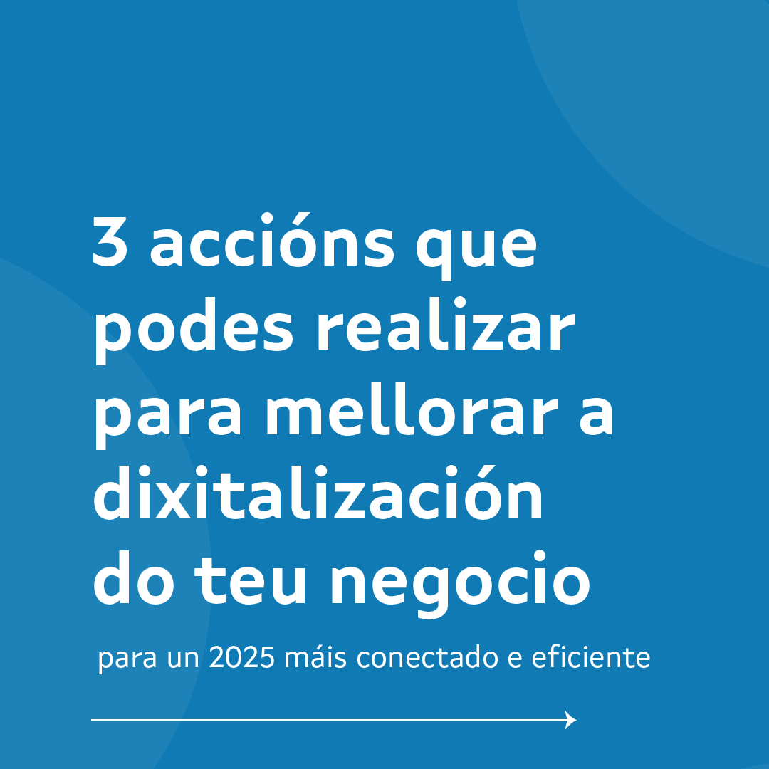 GaliciaVirtual's tweet photo. Prepara o teu negocio para o #2025 con estas 3 accións clave 🚀

1️⃣ Actualiza a infraestrutura tecnolóxica
2️⃣ Forma ao teu equipo
3️⃣ Planifica estratexicamente

E por suposto, únete a nós e dá o salto cara ao futuro dixital! 📈

#Dixitalización #PolígonoVirtualGalicia https://t.co/xABIap4bRf