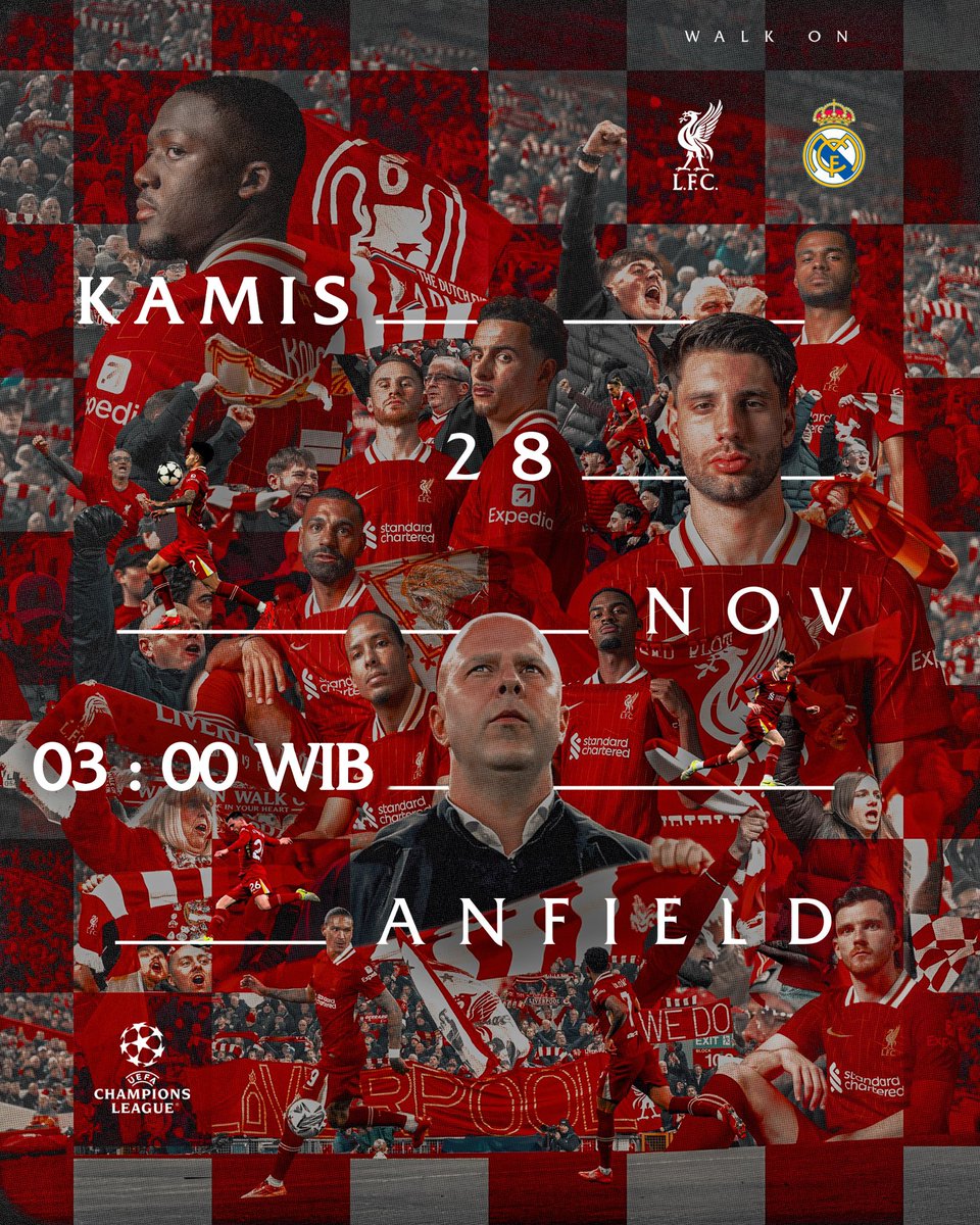 Anfield siap untuk <a href="/ChampionsLeague/">UEFA Champions League</a>. 🌟

#WalkOn | #UCL