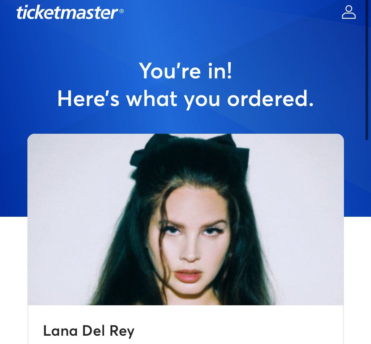 stephrosequinn's tweet image. I did it 😭😭 I just paid wayyy too much money but I’m going to see Lana 😭