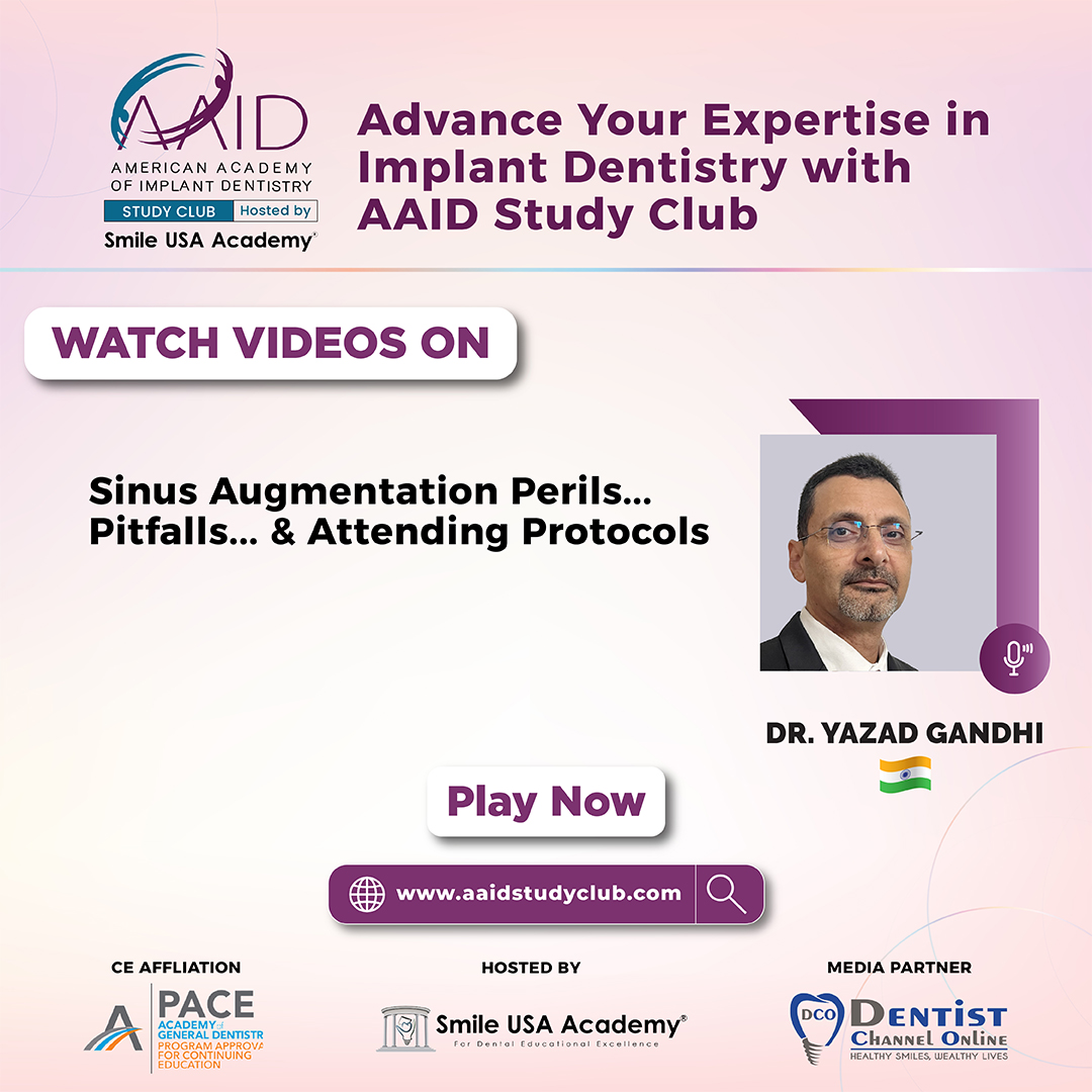 ChannelDentist's tweet image. 🎥 Sinus Augmentation Perils,Pitfalls &amp;amp; Attending Protocols
 Watch for FREE!

📥 Don’t miss out: aaidstudyclub.com/premium-videos…

#SinusAugmentation #DentalImplants #AAIDStudyClub #DentistEducation #dentistchannelonline