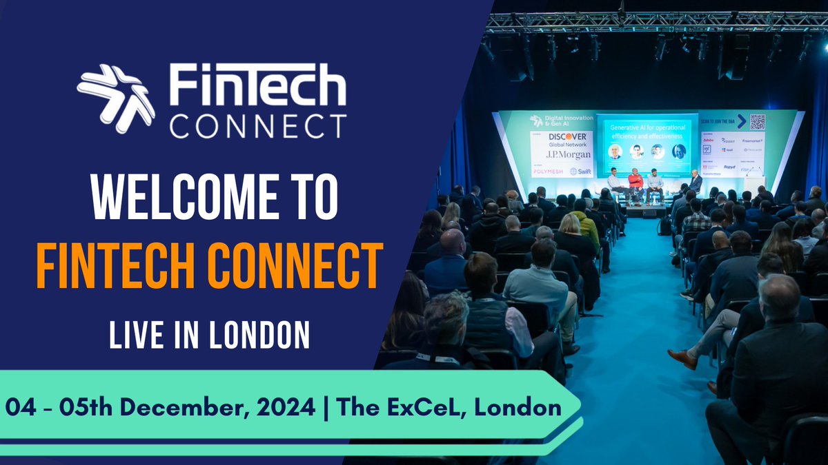 thefintechtimes's tweet photo. Weโre excited to announce weโre media partners with @fintech_connect LIVE on the 4th - 5th of December at The ExCeL, London. Use the discount code: TFTFTC20 for 20% off. To secure your tickets here, register now: https://t.co/IMfeARIiKv.
#FTC24 #FinTechConnect https://t.co/fEIXp0LmMe