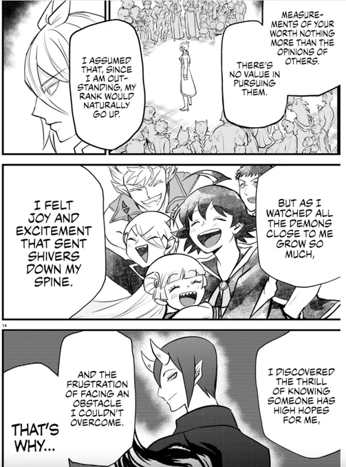 it's a good look on you azz azz!!! It feels like they've really pivoted on asmodeus since the harvest festival arc, I'm very glad he's getting a bit of development outside of iruma but still connected to him 