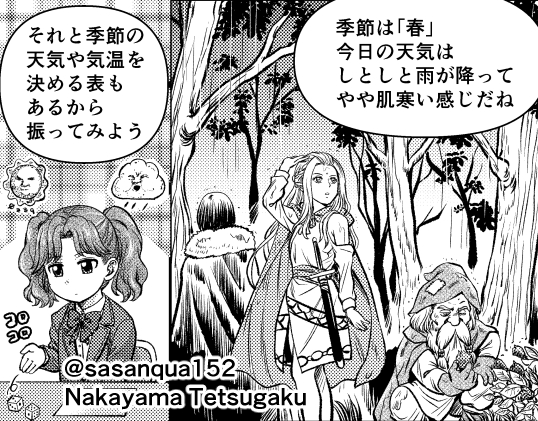 最新号収録の「超・はじめてのAFF」第13回より、シナリオブック『運命の森』の天気表を振るコマ。
『恐怖の神殿』もFFコレクション入り+シナリオブック化を希望。竜の飾りやDEATHの文字も『運命の森』のようにランダム配置が可能になるとよりスリリングな探索に。 