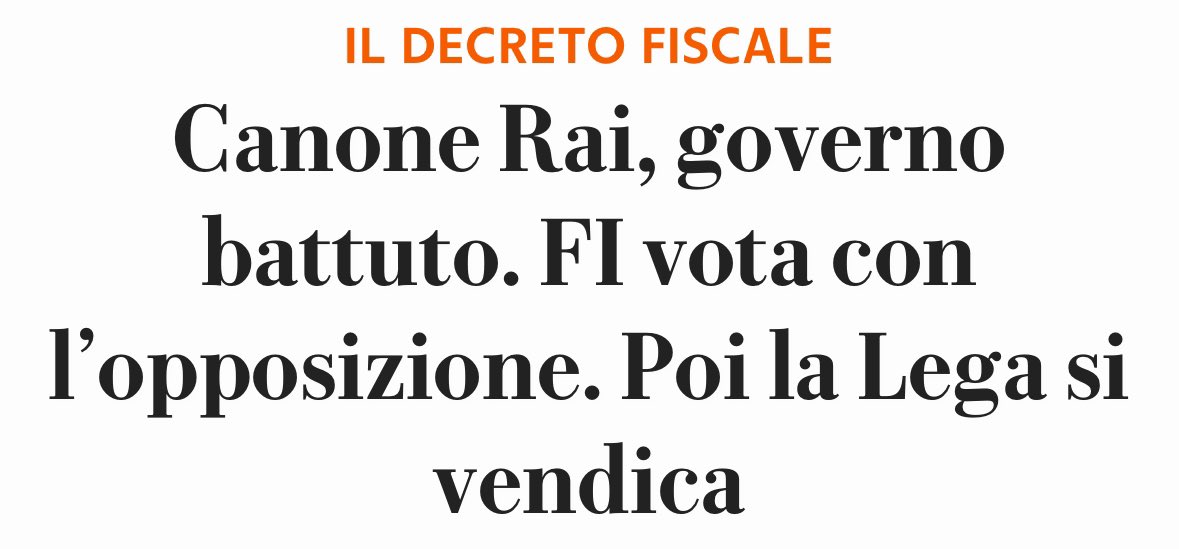 Bel clima nel Governo! E siamo ancora a metà giornata!