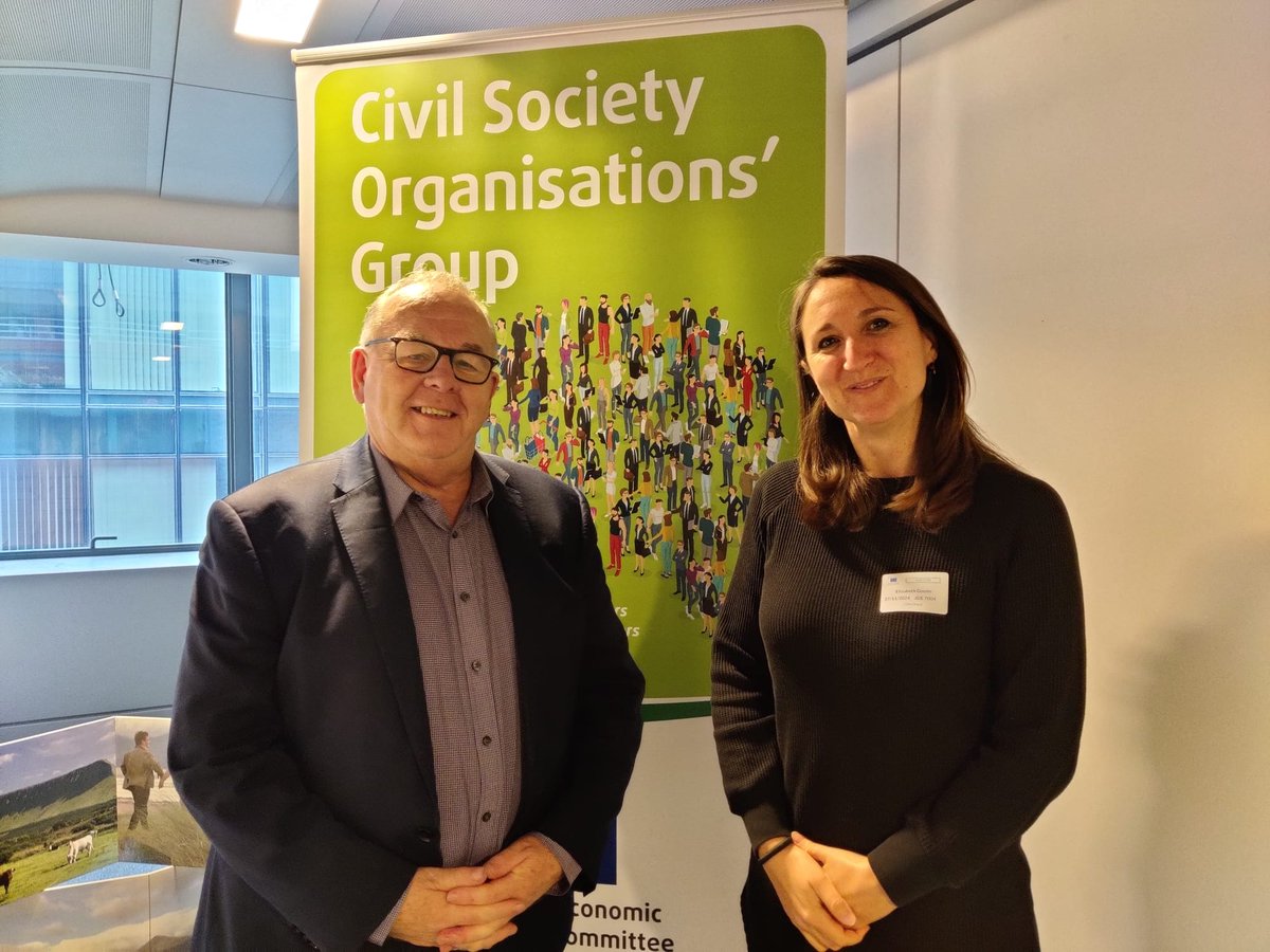 Civil Society Organisations' Group of the EESC (@csogroupeesc) on Twitter photo Fruitful meeting of President Séamus Boland <a href="/smsboland/">Séamus Boland</a> with Elizabeth Gosme, Director <a href="/COFACE_EU/">FAMILIES EUROPE</a> Families Europe to discuss activities and values:
Inclusiveness
Solidarity
#SDGs
💪Grassroots action & a vibrant civil society are the beating heart of protecting #fundamentalrights Fruitful meeting of President Séamus Boland <a href="/smsboland/">Séamus Boland</a> with Elizabeth Gosme, Director <a href="/COFACE_EU/">FAMILIES EUROPE</a> Families Europe to discuss activities and values:
Inclusiveness
Solidarity
#SDGs
💪Grassroots action & a vibrant civil society are the beating heart of protecting #fundamentalrights