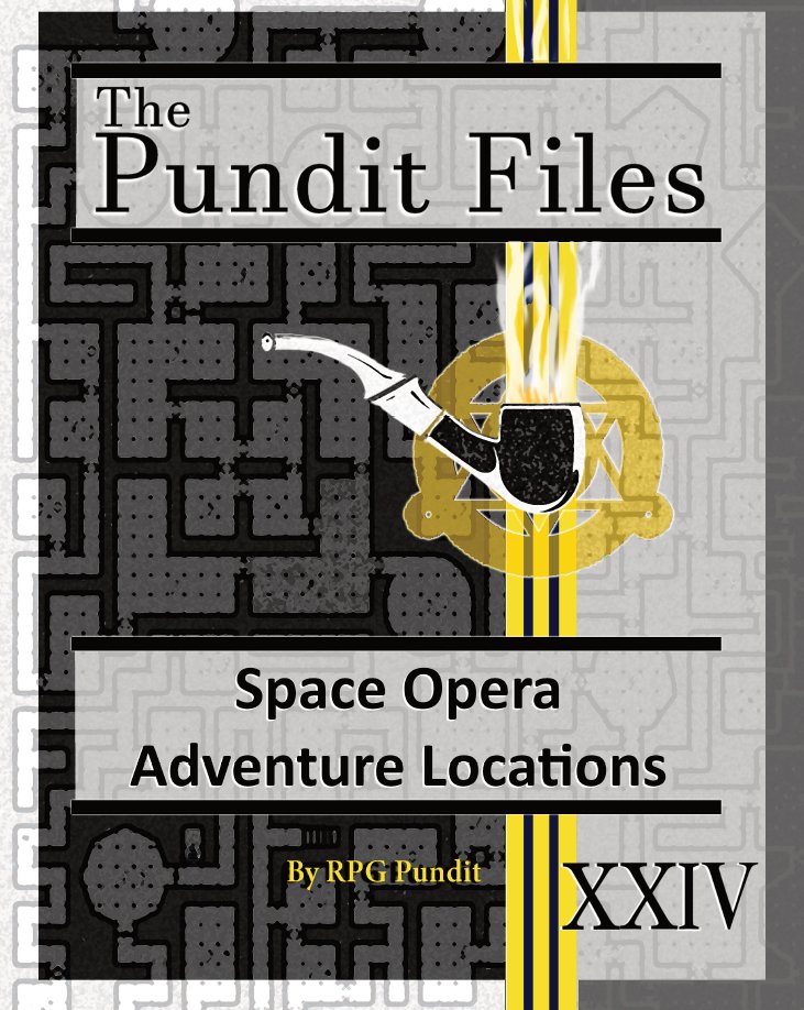 moordereht's tweet photo. New Pundit File available at the @moorderehtstore: Continuing in the โSons of Heavenโ series started in Pundit Files 19, Space Opera Adventure Locations provides a variety of setpiece locations which can be found in any of the worlds of the former Confederation. Specific locations are enhanced with random events, encounters, locations, details and other elements. This mechanics-light supplement can be used for Star Adventurer or any other Science Fiction OSR game (and many non-OSR games).
https://t.co/L9a3alF5i3