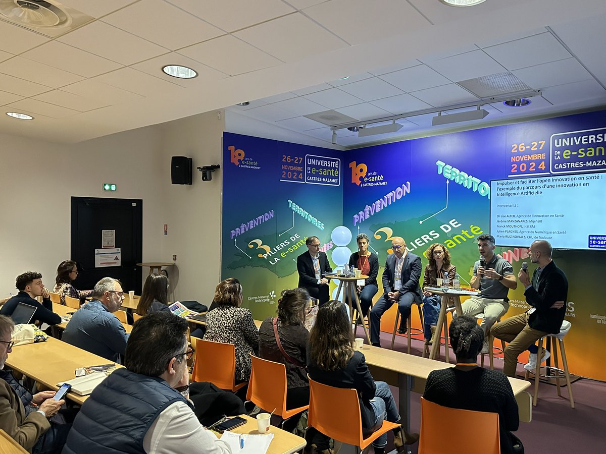 Université e-santé (@univesante) on Twitter photo 🗣️Table ronde #univEsante
🔎 "Impulser et faciliter l’open innovation en santé : l’exemple du parcours d’une innovation en Intelligence Artificielle"
🎤Dr Lise ALTER <a href="/LiseAlter/">Lise Alter</a>
Directrice Générale Agence de l’Innovation en Santé
🎤Jérôme MANZANARES
Directeur de l’offre IA, 🗣️Table ronde #univEsante
🔎 "Impulser et faciliter l’open innovation en santé : l’exemple du parcours d’une innovation en Intelligence Artificielle"
🎤Dr Lise ALTER <a href="/LiseAlter/">Lise Alter</a>
Directrice Générale Agence de l’Innovation en Santé
🎤Jérôme MANZANARES
Directeur de l’offre IA,