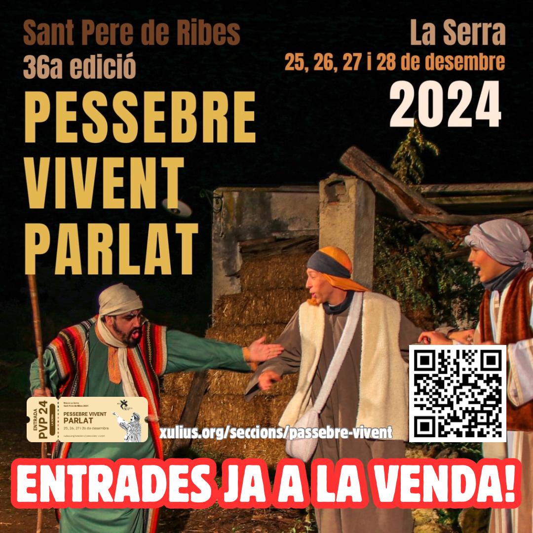 PVPRibes's tweet image. Ja podeu comprar les vostres entrades!
#pvpribes #pvpribes2024 #sompessebresvivents #spribes #nadal #tradicions #vegadeRibes #garraf #catalunya
@xulius
@pessebresvivent
@santperederibes