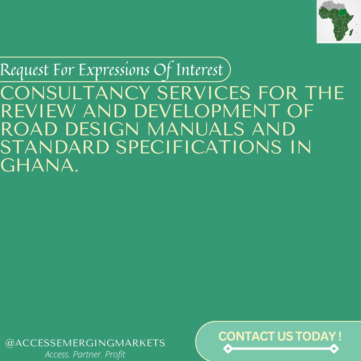 EmergingMarkett's tweet image. Contact us today to secure this project opportunity in Ghana.

Check out the project details here: lnkd.in/dqtaedYw

#TradeAndDevelopment #Opportunities #ProjectPartnership #MarketExpansion #StrategicCollaboration #Ghana #review #development #design