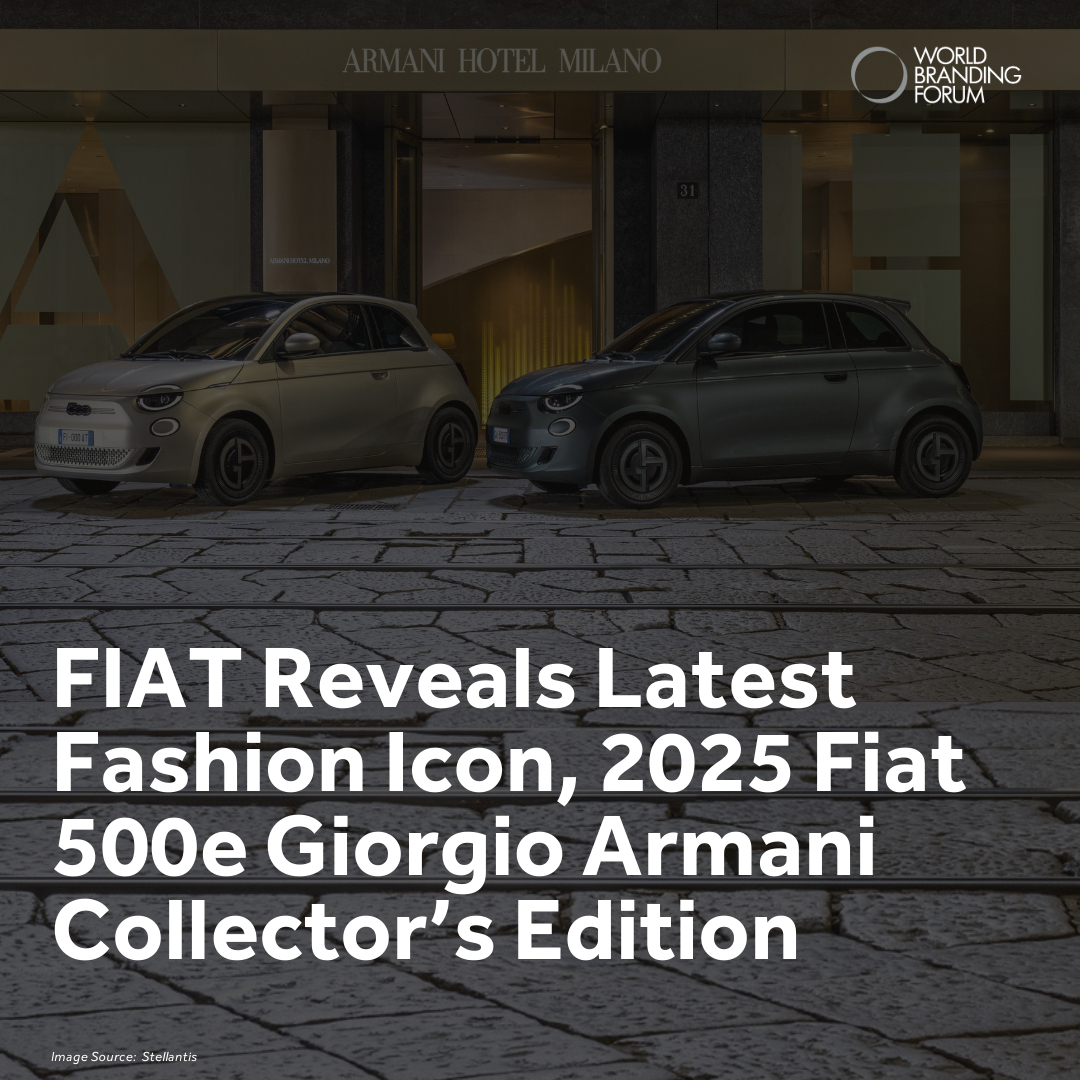 FIAT revealed the new 2025 Fiat 500e Giorgio Armani Collector’s Edition, the perfect balance of elegance, style and sustainability. 

brandingforum.org/press-release/…