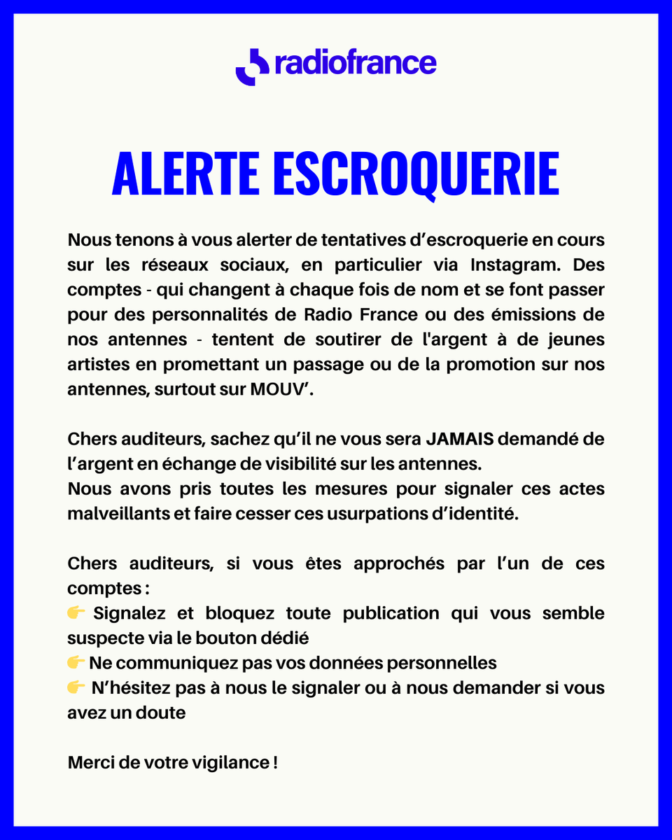 Radio France tweet media