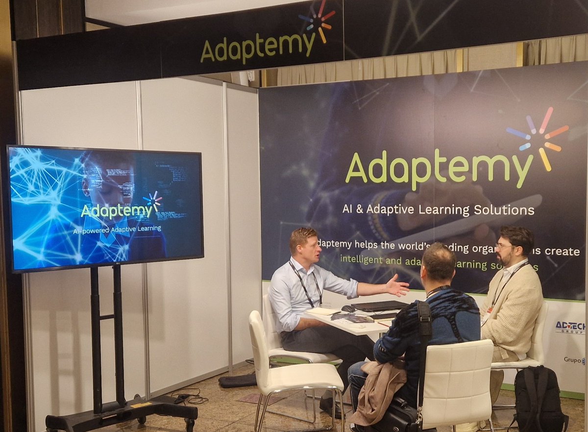Just landed at #oeb24 in Berlin. Visit the <a href="/adaptemy/">Adaptemy</a> stand at C61 to discuss #adaptivelearning for your institution. #aiineducation