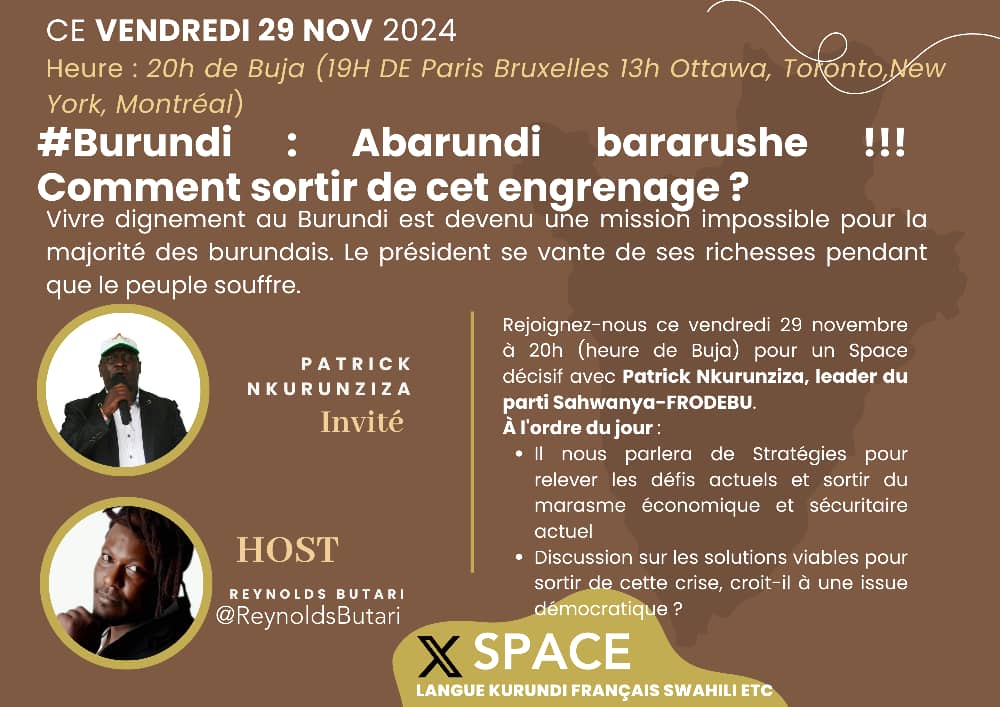🇧🇮 #Burundi : Abarundi bararushe !!! Comment sortir de cet engrenage ? 🇧🇮
Vivre dignement au Burundi ? Mission impossible, sauf si vous êtes millionnaire.
Vous avez bien lu. Un œuf coûte 1300 FBu, un kilo de viande, 30 000 FBu, et un litre de lait, 3000 FBu. Et vous pensiez que
