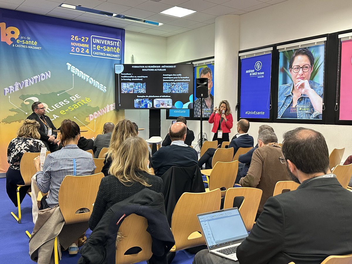 🗣️#univEsante 4 keynotes autour de la #Prévention, animées par <a href="/rteston/">Rémy TESTON</a> <a href="/Buzzesante/">Buzzesante</a>

❓L'information, la formation et la prévention, sont-elles solubles dans le numérique en santé ?

1️⃣Le Dr Solène Vo Quang, chirurgienne, CEO et fondatrice de <a href="/hackyourcare/">Hack Your Care</a>

2️⃣ Adel Mebarki,