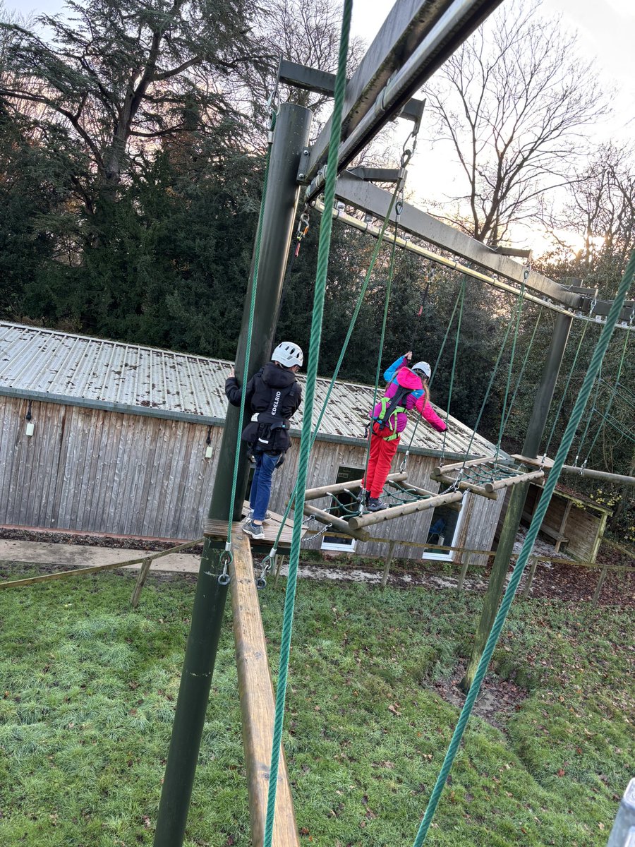 sixstmarys's tweet photo. Challenge Course - first activity of the last day Team Crag @stmarysbarnsley @RealRobinwood https://t.co/VacUUom2mx