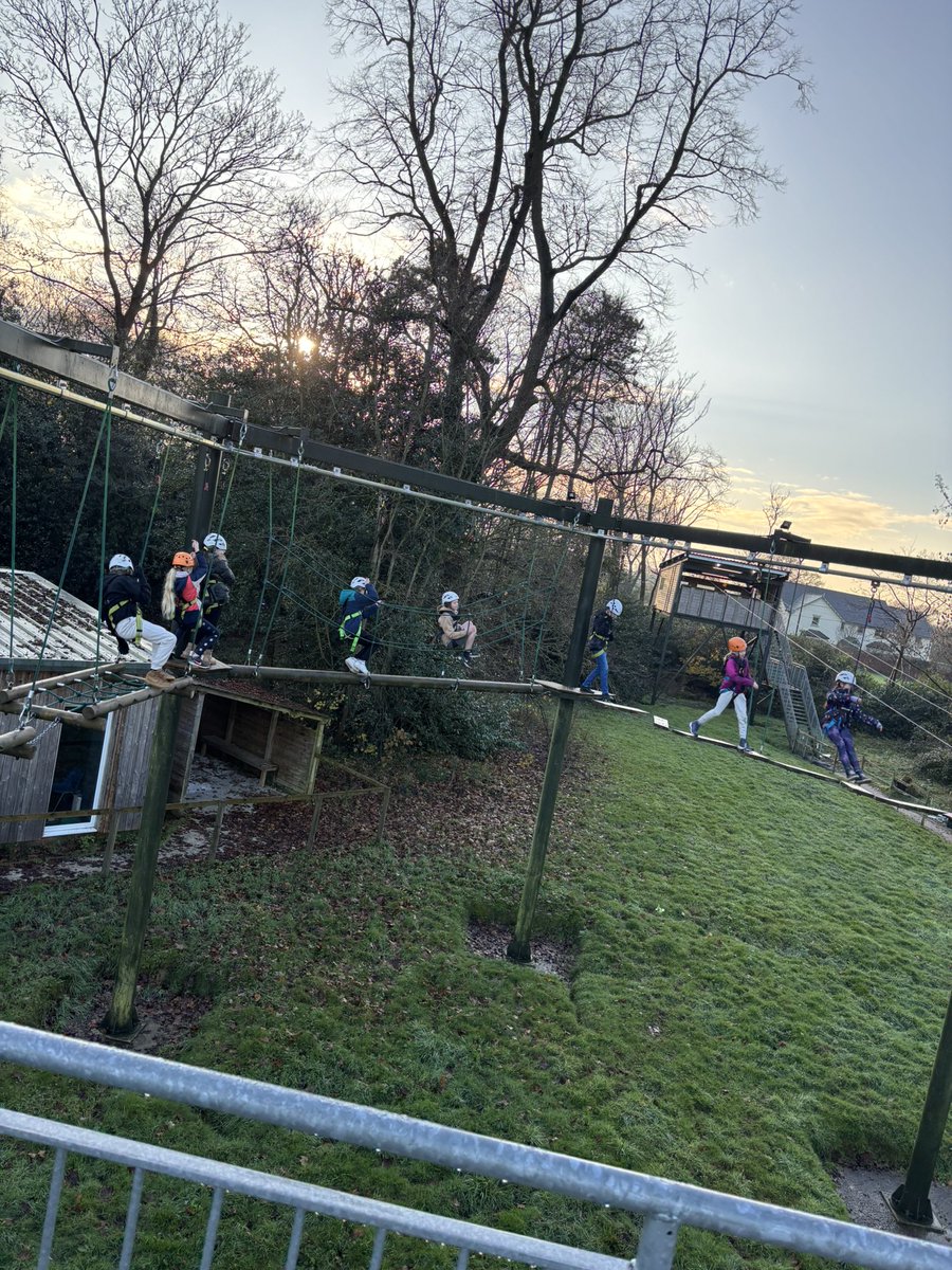 sixstmarys's tweet photo. Challenge Course - first activity of the last day Team Crag @stmarysbarnsley @RealRobinwood https://t.co/VacUUom2mx