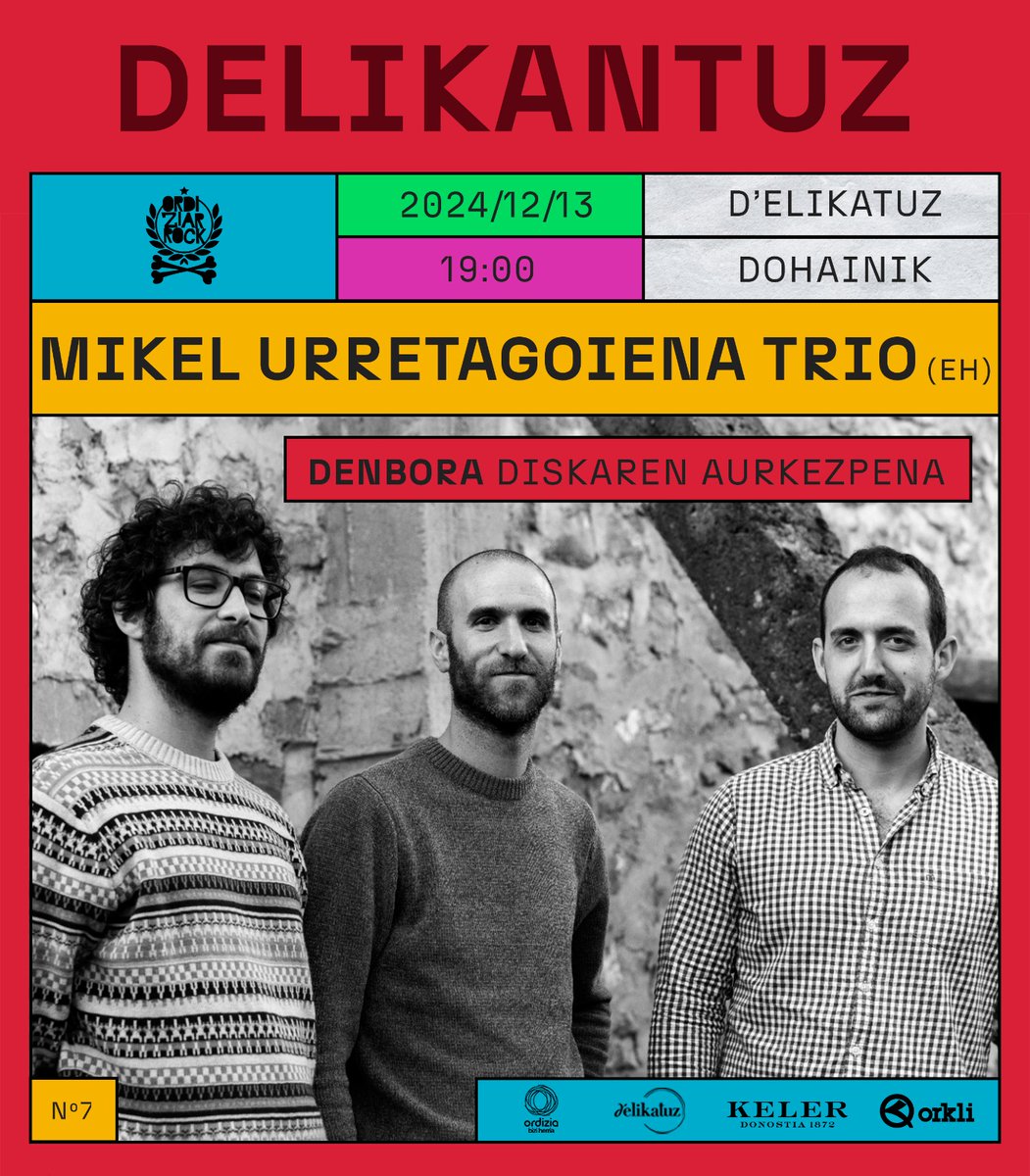 Kuku! Hemen gaude! 🙋🏿‍♂️

Mikel Urretagoiena bateria-jotzaile ordiziarra hiruko formatoan etorriko zaigu, ‘Denbora‘ bere azken lana aurkeztera, abenduaren 13an, D'elikatuzen.

ordiziarrock.com/mikel-urretago…