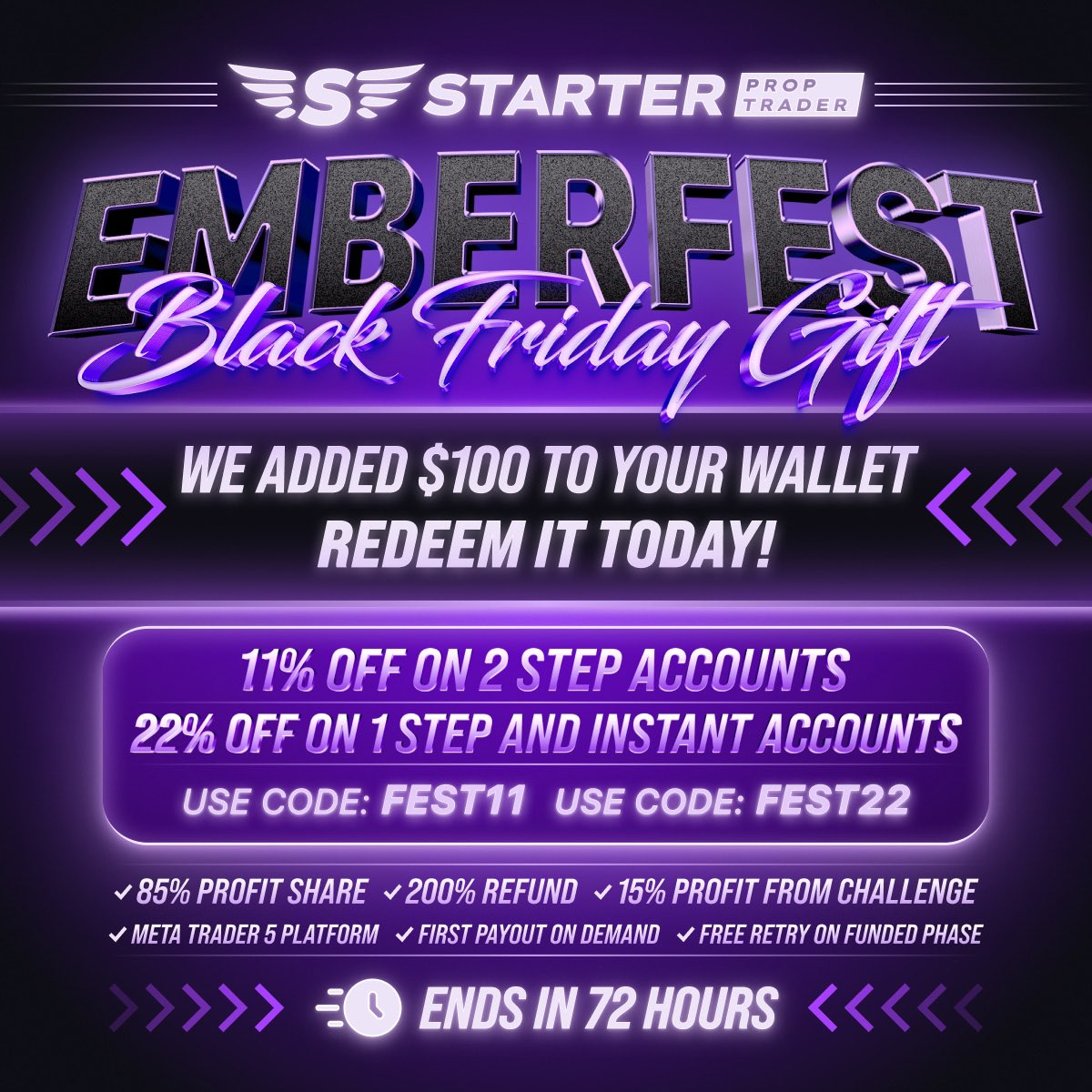 I just got my payout from @starter_prop thanks for everything 🤝 just bought another account from them you can check their website