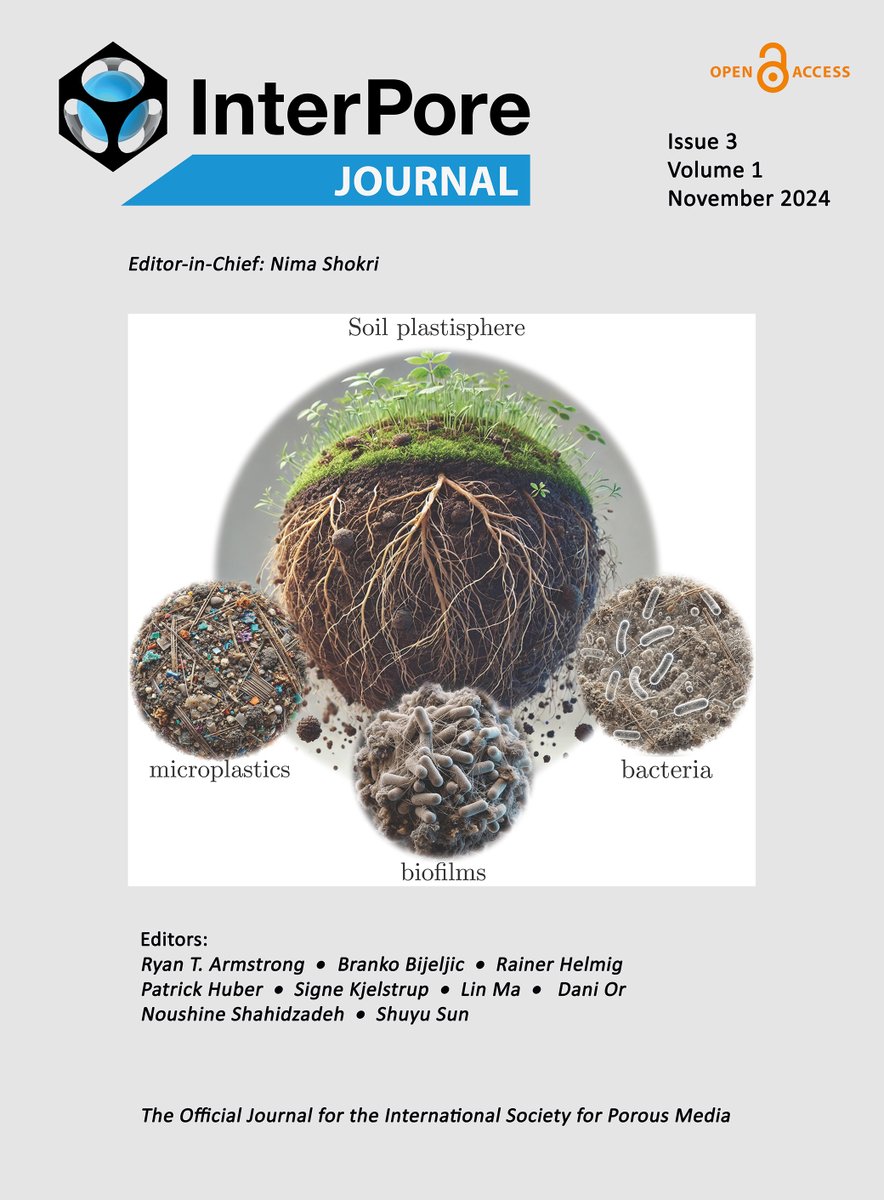 InterPoreTweets's tweet photo. ๐The 3rd issue of the InterPore Journal is now live!
Explore cutting-edge research & advancements in porous media science.
๐Read here: https://t.co/3wtbR1Addu
#InterPoreJournal #PorousMedia #OpenAccess https://t.co/7rymJ4igBt