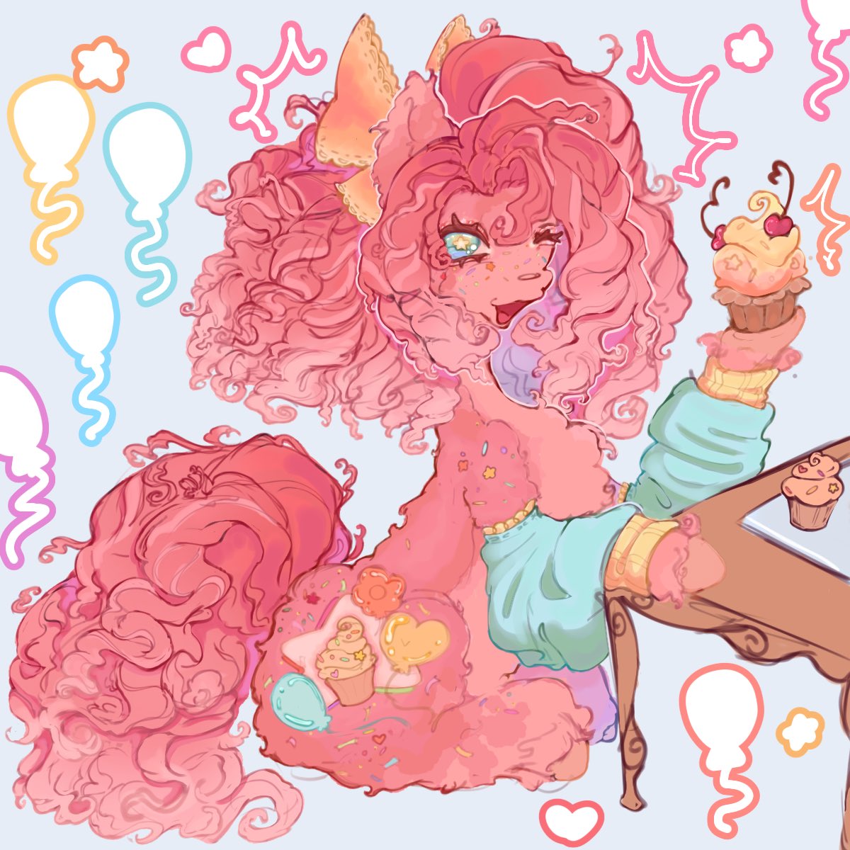 ⋆.ೃ࿔*♡ ୭ৎᵎᵎ🍰pinkiepie redesign🧁 ᵎᵎ ୭

#mlp #PinkiePie #redesign #Ponytown #fanart