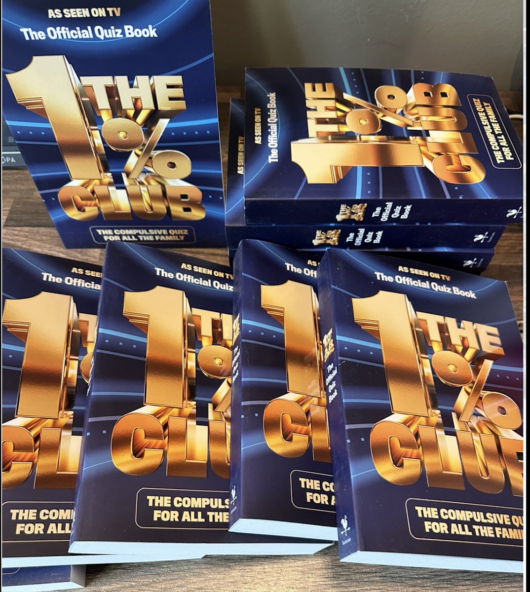 Lots of The 1% Club Quiz Books to give away today!
WANT A FREE COPY?
All you got to do is repost this and say who you'd give it to. Will pick a few through the day.
Of course you can buy a copy too using this link: linktr.ee/1percentclubbo…
#the1percentclub #quizbook #Giveaway