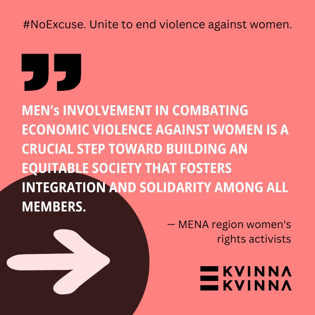 KvinnaKvinnaINT's tweet photo. #NoExcuse. Unite against gender-based violence!  

#FemPawer consortium: @AWOrganization #Jordan &amp; @PWWSD #Palestine &amp; #CollectiveforResearchandTrainingDevelopmentAction #Lebanon 

#Tunisa #16DaysOfActivism #Bejing30 #EGBV #GBV #womensrights #GE #MENA #kvinnatillkvinna https://t.co/ST6Do95ht8