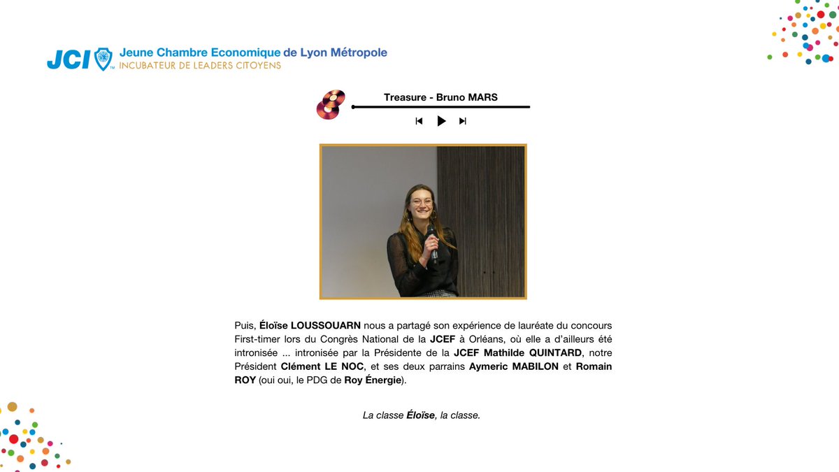 📸 [RETOUR EN IMAGES 2/3] 📸 

👉 Mesdames et Messieurs : le Congrès régional 2024 de la <a href="/JCEAURA/">Fédération JCE AURA</a>  vu par les Lyonnais ; en images - et en musique, s'il vous plaît ! 🎶

<a href="/JCE_France/">jce_france</a> <a href="/clement_ln/">Clém_ent</a> <a href="/ccinordisere/">CCI Nord Isère</a>

#lyon #jcef #greatness #GoodVibes