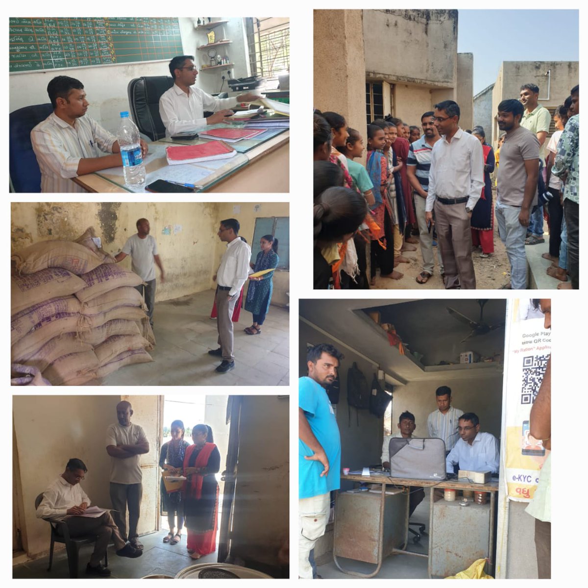આજ રોજ પ્રાંત અધિકારીશ્રી,રાજુલા દ્રારા રોહિસા ગામ ખાતે મધ્યાહ્ન ભોજન કેન્દ્ર અને વ્યાજબી ભાવ ની દુકાન તપાસ કરવામાં આવેલ.