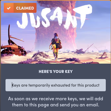 nixeldev's tweet photo. what's the update on this? @humble  not sure how you can sell something that you know you don't have enough of. Seems dodgy to me https://t.co/p8VjGTOaYi
