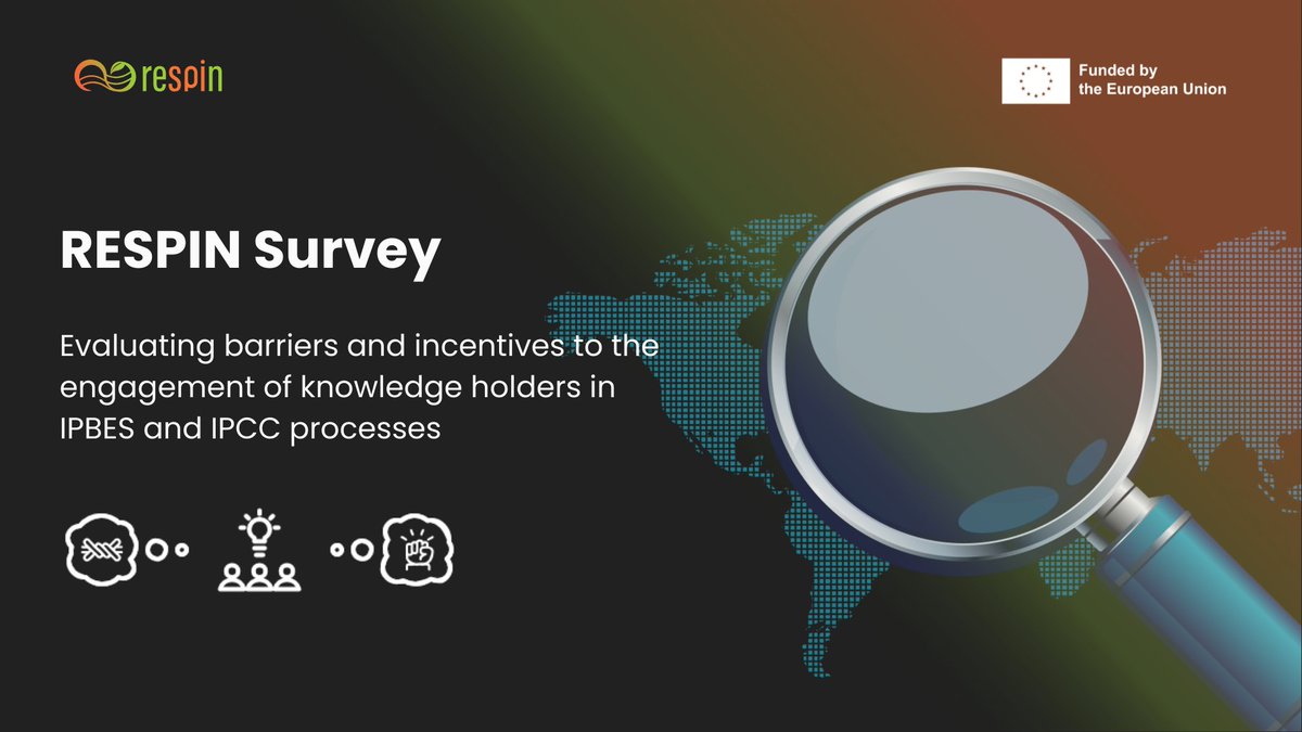 🔎 Calling all #biodiversity &amp; #climatechange experts! Our <a href="/RespinProject/">RESPIN</a>  survey is now live and we need your input to influence the development of targeted actions aimed at improving expert engagement within the <a href="/IPBES/">ipbes</a> &amp; <a href="/IPCC_CH/">IPCC</a> processes.

👉surveymonkey.com/r/respinsurvey