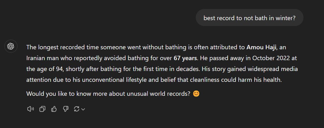 techchauhan_'s tweet image. Best Record to do not bath in winter?