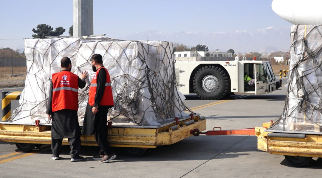 Save_Afg's tweet image. Just landed our 3rd plane of medicines this year in #Afghanistan. As temps drop, there is a rise in respiratory infections, 60% seen in children under 5. This shipment will help 1000s of children.
Spokesperson available.