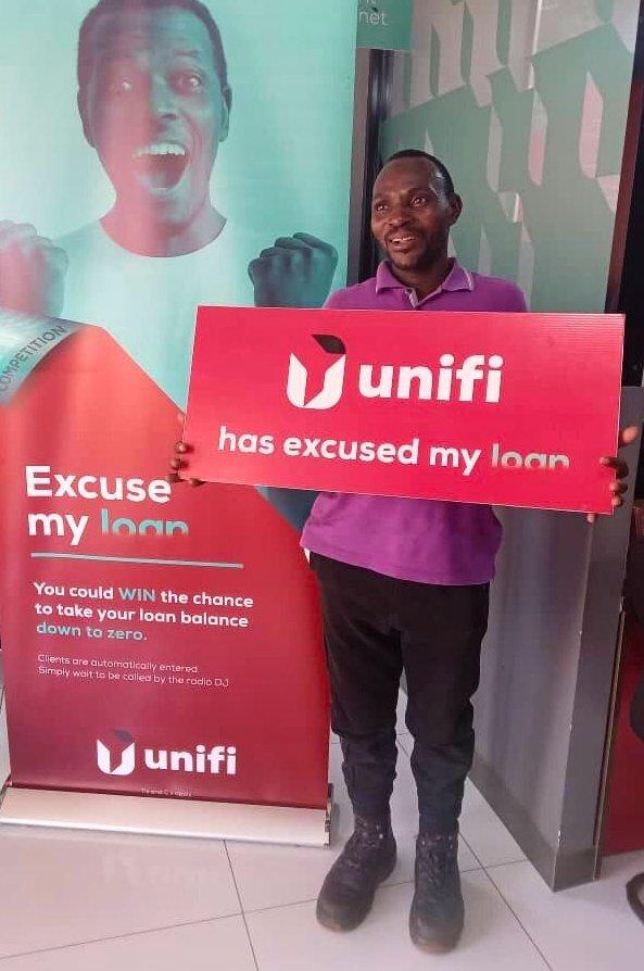 Congratulations to our latest excuse my loan winners: Mr Richard Kayaaye from Iganga,Mr Francis Lukyamuzi from Masaka and Mr Yusuf Mpamize from Mukono.Stand a chance to win by having an active unifi loan with up-to-date payments.