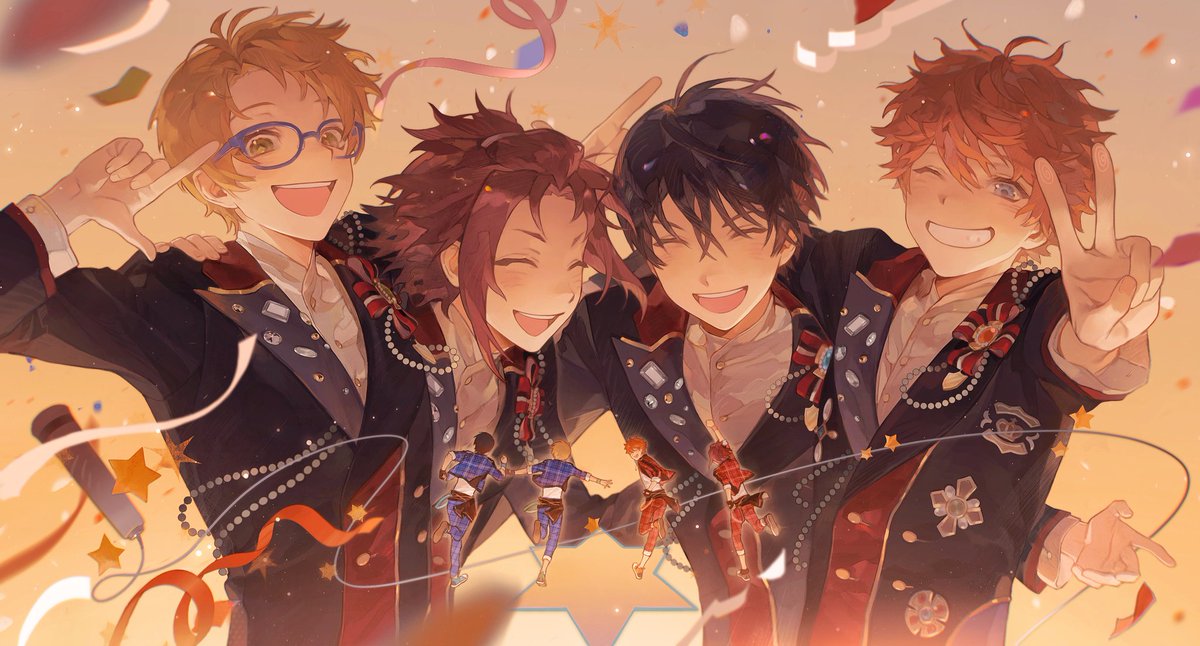 一万年了终于有画可以发了，是给es2绘制的四周年贺图💫