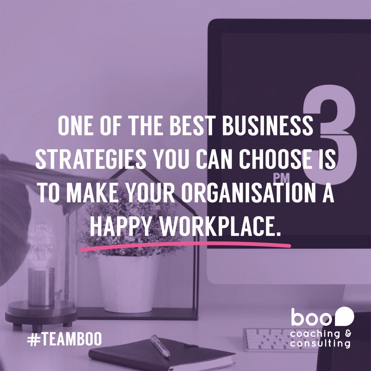 It’s a common belief that stress increases productivity. While it might in the short term it’s not a valid strategy for long-term success. 

If you want your team to stay in your organisation and be at their best, you have to create the conditions for them to thrive.

#TeamBoo 💜