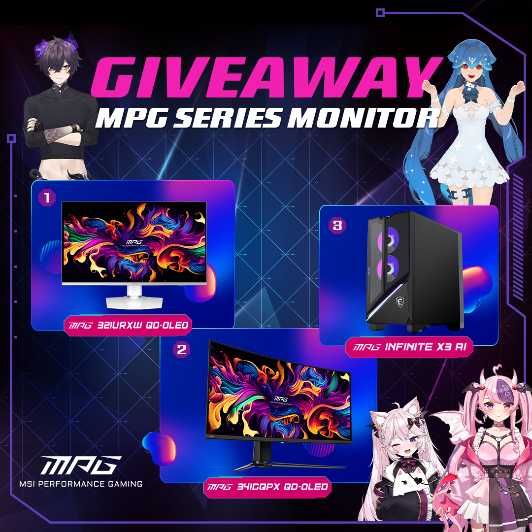 MSIBenelux's tweet photo. Gamers, time to shine! ✨️
Doe mee met de Driven On, Relaxed Off giveaway en maak kans om geselecteerde items te winnen.

Hoe doe je mee?

1. Like een post met #MSIMPGSquad
2. Retweet deze met #MSIMPGSquad op X

Laat jouw gaming spirit zien: https://t.co/2R6d4UZgeA

#MSIMPGSquad https://t.co/OVNcQRHzmc
