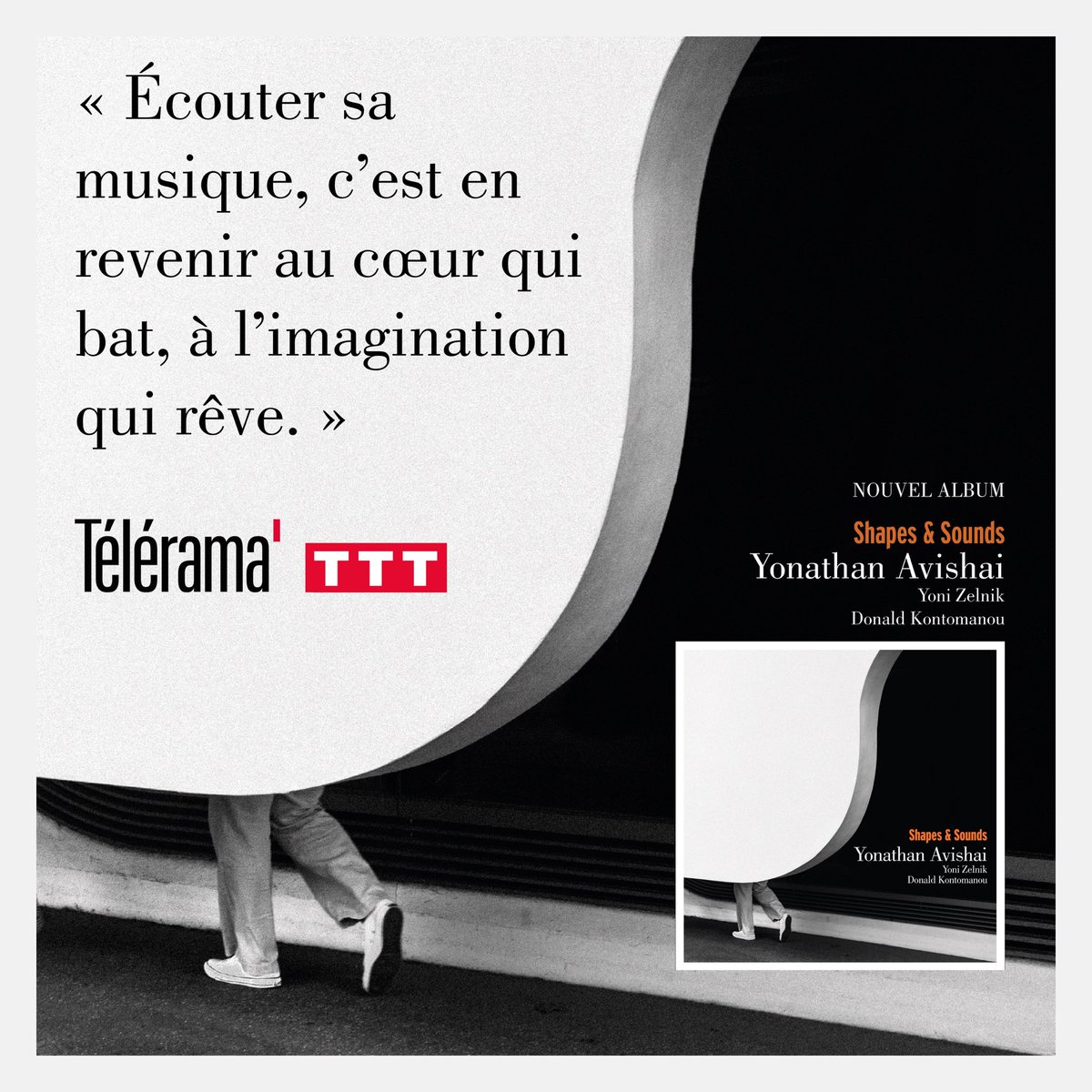 Heureux de voir <a href="/Telerama/">Télérama</a> emporté par la magie de #ShapesAndSounds, le nouvel album de #YonathanAvishai !

lnkfi.re/ShapesAndSounds