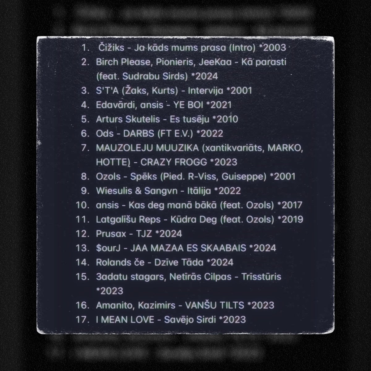 pm2theam's tweet image. Yuuur, pirmais LV Hip-Hop'a Teips no DJ PM2AM ir klāt! 
šeit satiekās gan vecas skolas, gan jaunas skolas pārstāvji.
šis bez DJ tagiem, drošī DL un spelējiet jebkur kur pagadās! have fun: soundcloud.com/pm2theam/dj-pm… 👈
Kādas pērles iekļaut otrajā daļā? let me know 👋