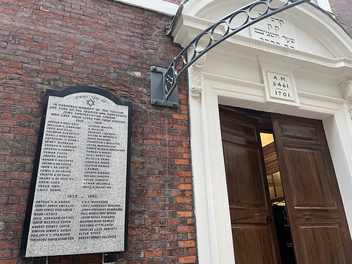 Bevis Marks Synagogue (@bevismarksuk) on Twitter photo This month at <a href="/bevismarksuk/">Bevis Marks Synagogue</a> in <a href="/cityoflondon/">City of London</a> we remember the over sixty members of our congregation who gave their lives in defense of Britain and freedom in the Two World Wars. <a href="/AJEX_UK/">AJEX</a> <a href="/jewsfww/">We Were There Too</a> <a href="/PoppyLegion/">Royal British Legion</a> #WeRememberThem This month at <a href="/bevismarksuk/">Bevis Marks Synagogue</a> in <a href="/cityoflondon/">City of London</a> we remember the over sixty members of our congregation who gave their lives in defense of Britain and freedom in the Two World Wars. <a href="/AJEX_UK/">AJEX</a> <a href="/jewsfww/">We Were There Too</a> <a href="/PoppyLegion/">Royal British Legion</a> #WeRememberThem