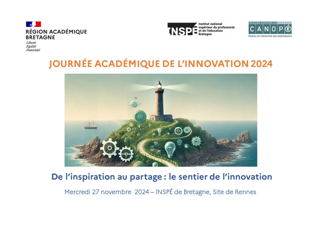 INSPE_Bretagne's tweet photo. Ouverture ce matin à l'@INSPE_Bretagne  de la journée académique de l'innovation organisée par la @cardierennes, l' @INSPE_Bretagne et le @reseau_canope. Un des objectifs,entrer par la créativité et l'innovation,au service du développement et du bien-être professionnel.@acrennes https://t.co/Ey49UJ4giP