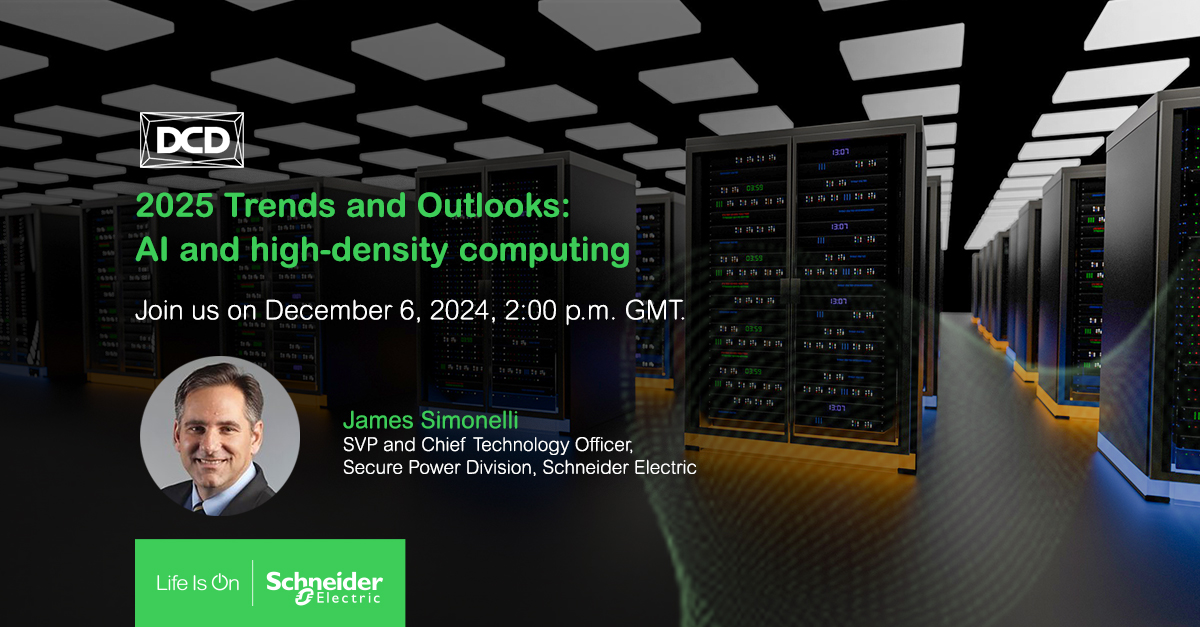 2025 Trends and Outlooks!

Mark your calendars for this upcoming DCD Broadcast, where we will delve into the 2025 trends and outlooks for AI and high-density computing.  As we explore the future of #AI in #datacenters, (cont) spr.ly/l/6019tnbOb
