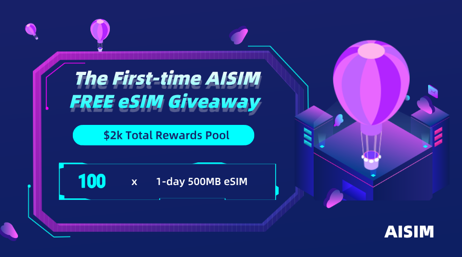 We are giving away 100 eSIM cards with 500MB of free data for early users to use during global travel.
🚀🚀🚀🚀🚀

🎯To Join:
1️⃣Complete tasks👉: gleam.io/71UcR/the-firs…
2⃣Tag 3 friends in the comments
 
#AISIM #FREEeSIM #giveaway #airdrops