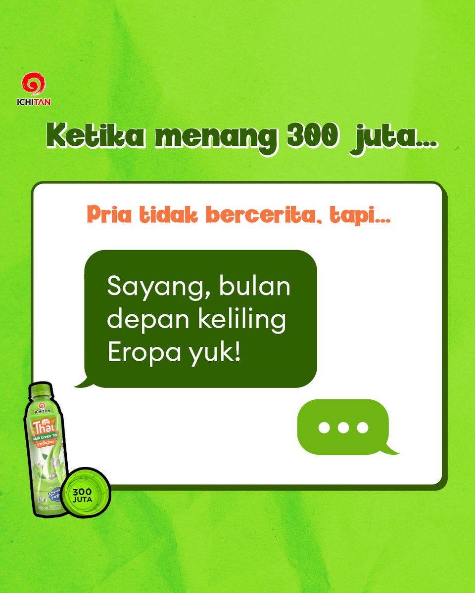 Ichitanindo's tweet photo. Ada dua tipe orang pas dapet 300 juta 😅

Satunya tiba-tiba banyak paket dateng, yang satunya mikir keras uangnya mau digunain untuk apa 😭

Kalo kalian tipe yang mana?

#IchitanMendadakJutawan3
#IchitanSahEnaknya 
#IchitanIndo 
#Ichitan https://t.co/a7jEy5KkpM
