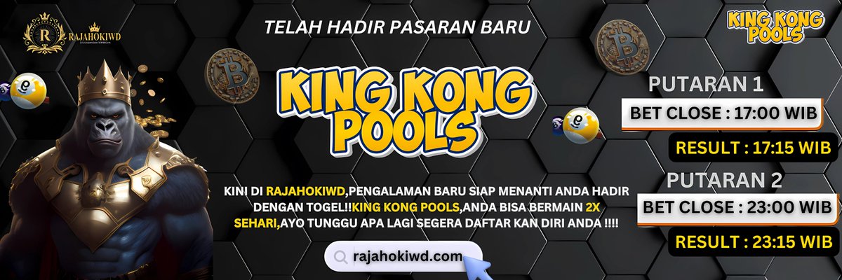 Yth. Member Setia RAJAHOKIWD
Kami ingin menginformasikan mulai hari ini telah hadir pasran KING KONG POLLS dengan 2x Putaran,Catat waktu bet close nya dan segera BET !! Segera Daftar
LINK DAFTAR : rajahokiwd.com
Customer Service Profesional ( 24 jam Nonstop )
#rajahokiwd