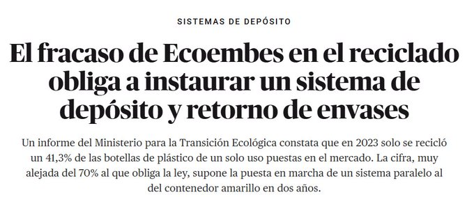 El fraude de @Ecoembes ¿Por que aun no llego a los juzgados? 

Partidos politicos e instituciones de Hegoalde han guardado silencio....

<a href="/HoriaSukar/">Sukar Horia</a> <a href="/ekologistak/">Ekologistak Martxan</a> <a href="/FuturoVegetal/">FuturoVegetal🍒</a> 
@ekonafarroa <a href="/Antifaxismoa/">Sare Antifaxista</a> <a href="/EguzkiEH/">Eguzki</a> 
<a href="/GreenpeaceEUS/">Greenpeace Euskadi</a> <a href="/greenpeaceNa/">Greenpeace Navarra</a> 
<a href="/XRBizkaia/">Extinction Rebellion Bizkaia</a> <a href="/XrIrunea/">Extinction Rebellion Pamplona-Iruñea ⧖</a>