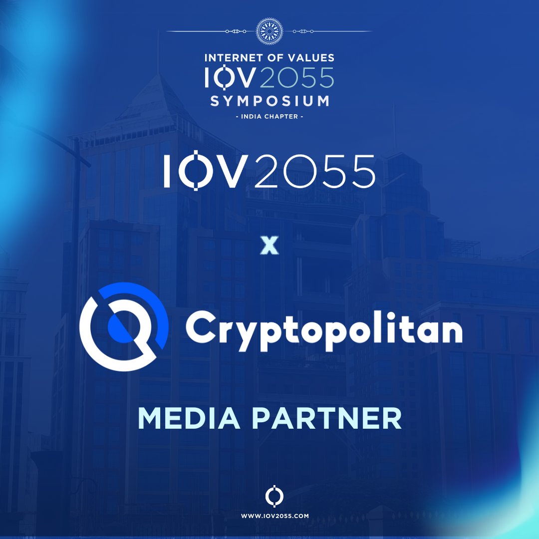 iov2055's tweet photo. Exciting collaboration alert! We’re joining forces with
Cryptopolitan for the IOV2055 Symposium - India Chapter! Register now to ensure you’re part of it! 🔗: https://t.co/EVKJroqA0H
#IOV2055 #IndiaChapter https://t.co/hrZUkU0qE4