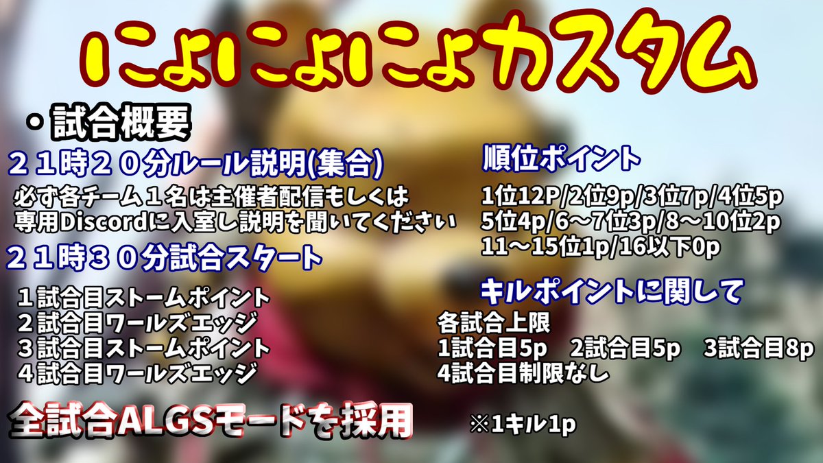 PUSANo_o's tweet photo. たくさんの方達のおかげでカスタム開催出来る人数まで集まりました！
ご協力ありがとうございました
ですがまだチーム数に空きがあるので引き続き興味がある方連絡お願いします！
 #Apex   #ApexLegends   #Apex募集 https://t.co/5VL5Vy52pC